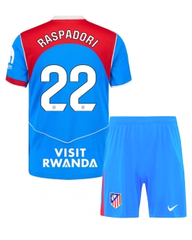 Billige Fotballdrakt Atletico Madrid Giacomo Raspadori #22 Replika Tredjedraktsett Barn 2025-26 Kortermet (med bukser)
